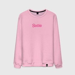 Свитшот хлопковый мужской Barbie mini logo, цвет: светло-розовый