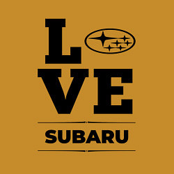 Свитшот хлопковый мужской Subaru Love Classic, цвет: горчичный — фото 2