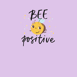 Свитшот хлопковый мужской Bee positive, цвет: лаванда — фото 2