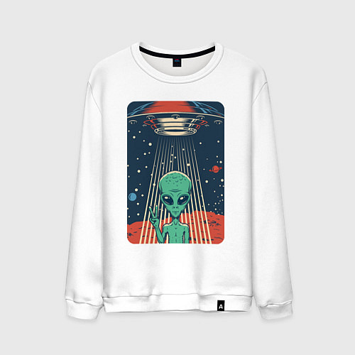 Мужской свитшот Mars Alien / Белый – фото 1