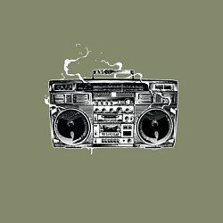 Свитшот хлопковый мужской Wu-Tang Boombox, цвет: авокадо — фото 2