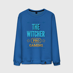 Свитшот хлопковый мужской Игра The Witcher PRO Gaming, цвет: синий