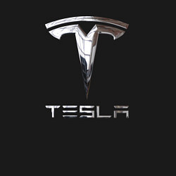 Свитшот хлопковый мужской Tesla Logo Тесла Логотип, цвет: черный — фото 2