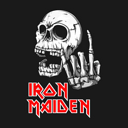 Свитшот хлопковый мужской Iron Maiden, Череп, цвет: черный — фото 2