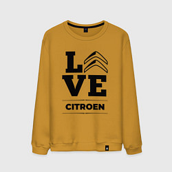 Свитшот хлопковый мужской Citroen Love Classic, цвет: горчичный