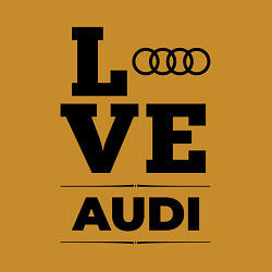 Свитшот хлопковый мужской Audi Love Classic, цвет: горчичный — фото 2