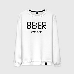 Свитшот хлопковый мужской Beer oclock, цвет: белый