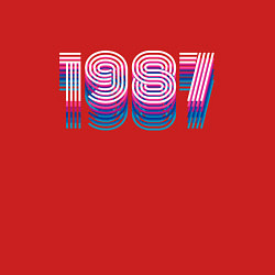 Свитшот хлопковый мужской 1987 Год Ретро Неон, цвет: красный — фото 2