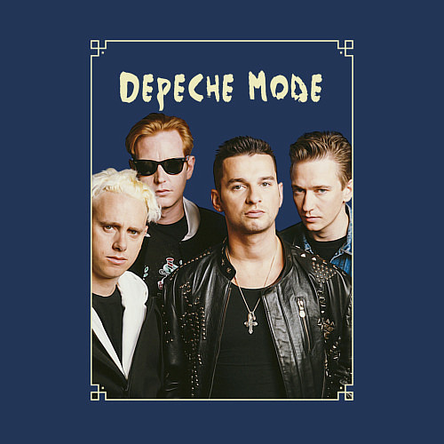 Мужской свитшот Keep Calm and Enjoy the Silence - Depeche Mode / Тёмно-синий – фото 3