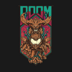 Свитшот хлопковый мужской Doom - demon, цвет: черный — фото 2