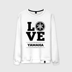 Свитшот хлопковый мужской Yamaha Love Classic, цвет: белый