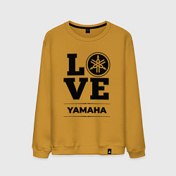 Свитшот хлопковый мужской Yamaha Love Classic, цвет: горчичный