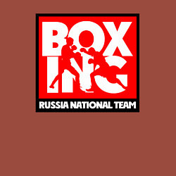 Свитшот хлопковый мужской Boxing team russia, цвет: кирпичный — фото 2