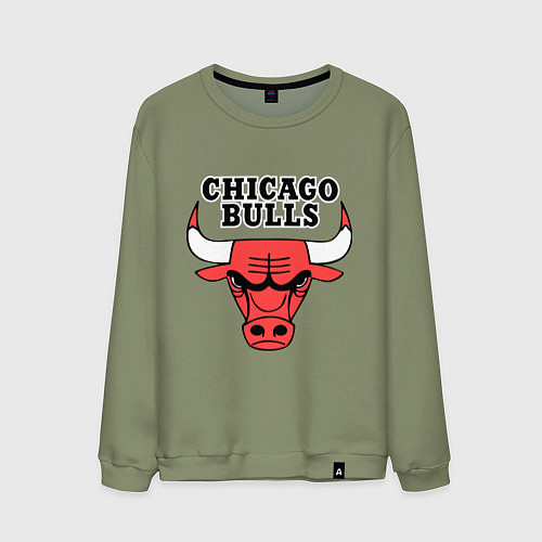 Мужской свитшот Chicago Bulls / Авокадо – фото 1