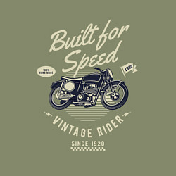 Свитшот хлопковый мужской Vintage Moto, цвет: авокадо — фото 2