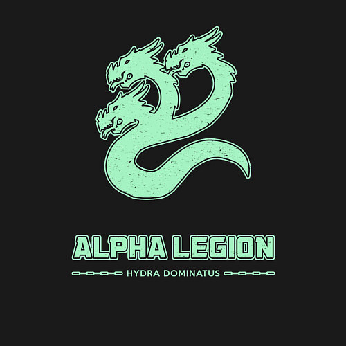 Мужской свитшот Альфа легион винтаж лого гидра / Черный – фото 3