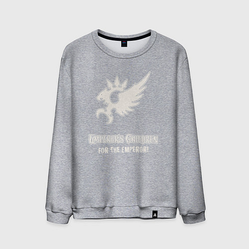 Мужской свитшот Дети императора хаос винтаж лого / Меланж – фото 1