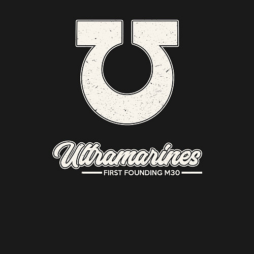 Мужской свитшот Ультрамарины винтаж лого / Черный – фото 3