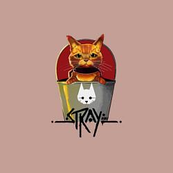 Свитшот хлопковый мужской Stray - Cat, цвет: пыльно-розовый — фото 2