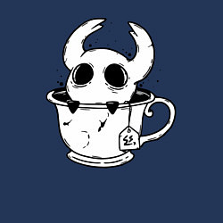 Свитшот хлопковый мужской Hollow Knight рыцарь в чашке, цвет: тёмно-синий — фото 2