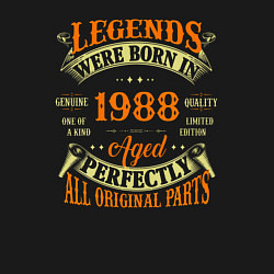 Свитшот хлопковый мужской Легенды рождаются в 1988, цвет: черный — фото 2