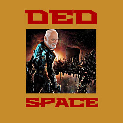 Свитшот хлопковый мужской DED SPACE, цвет: горчичный — фото 2