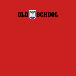 Свитшот хлопковый мужской Old school, шеврон старой школы, цвет: красный — фото 2