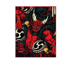 Свитшот хлопковый мужской Японский Бог Райдзин - Traditional Japanese Art, цвет: белый — фото 2