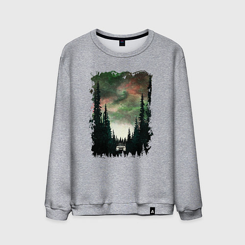 Мужской свитшот Лес кругом / Меланж – фото 1