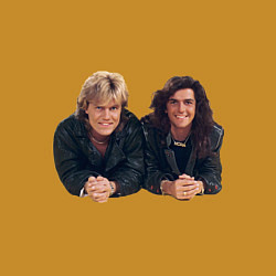 Свитшот хлопковый мужской Modern Talking band, цвет: горчичный — фото 2