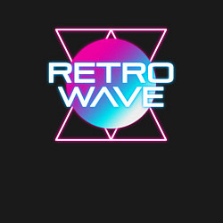 Свитшот хлопковый мужской Retrowave Neon, цвет: черный — фото 2