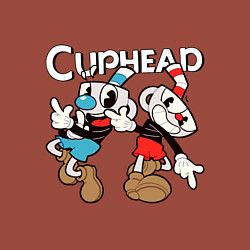 Свитшот хлопковый мужской Cuphead - Mugman, цвет: кирпичный — фото 2