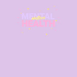 Свитшот хлопковый мужской Mental health, цвет: лаванда — фото 2