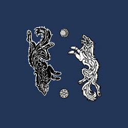 Свитшот хлопковый мужской Охотники Хати и Сколль, цвет: тёмно-синий — фото 2