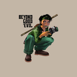Свитшот хлопковый мужской Beyond good and evil - Jade, цвет: миндальный — фото 2