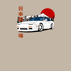 Свитшот хлопковый мужской Nissan 180SX JDM, цвет: миндальный — фото 2