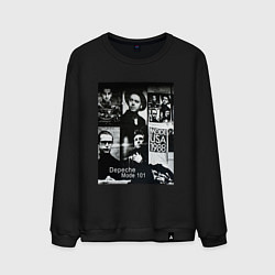 Свитшот хлопковый мужской Depeche Mode 101 Vintage 1988, цвет: черный
