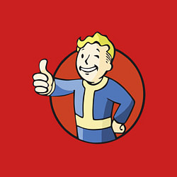 Свитшот хлопковый мужской Vault boy like, цвет: красный — фото 2