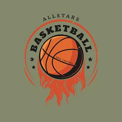 Свитшот хлопковый мужской Allstars Basketball, цвет: авокадо — фото 2