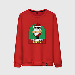 Свитшот хлопковый мужской No gifts given, цвет: красный