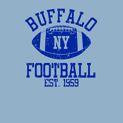 Свитшот хлопковый мужской Баффало американский футбол, цвет: мягкое небо — фото 2