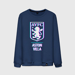 Мужской свитшот Aston Villa FC в стиле glitch