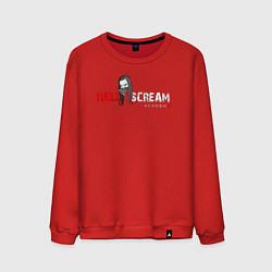Свитшот хлопковый мужской Hellscream Academy, цвет: красный
