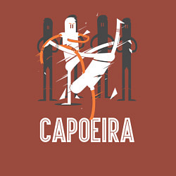Свитшот хлопковый мужской Capoeira - contactless combat, цвет: кирпичный — фото 2