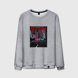 Свитшот хлопковый мужской Toyota Celica GT-S Night Tokyo, цвет: меланж