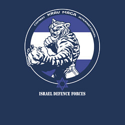 Свитшот хлопковый мужской Krav-maga emblem tiger, цвет: тёмно-синий — фото 2