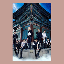 Свитшот хлопковый мужской Stray Kids Thunderous, цвет: пыльно-розовый — фото 2