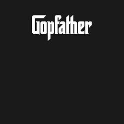 Свитшот хлопковый мужской Gopfather, цвет: черный — фото 2