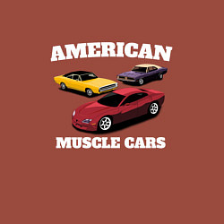 Свитшот хлопковый мужской Dodge American Muscle Car, цвет: кирпичный — фото 2