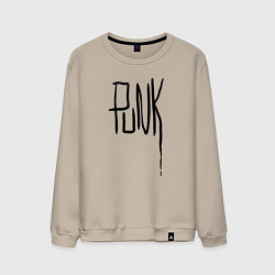 Свитшот хлопковый мужской Punk, цвет: миндальный
